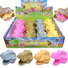 Squishy Dinossauro Fidget Toys Antiestresse Macio De Apertar Satisfatório Brinquedo Sensorial Infantil | splash balls