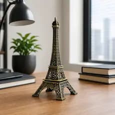 Torre Eiffel Decorativa Metal 15cm | Enfeite Paris Luxo para Escritório, Sala e Presente Elegante