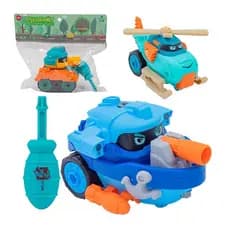 Brinquedo Monta e Desmonta Infantil Kit | Veículos Sortidos | Presente para meninos +3 - Brinquedo de meninos de montar