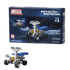 Blocos de Montar Infantil - Estação Espacial | Brinquedo de Meninos | Blocos e Peças de Montar Astronautas e Robôs