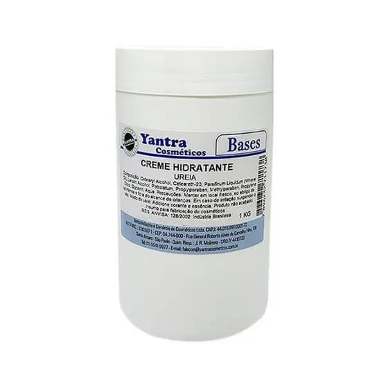 Base Creme Hidratante com Ureia 1kg - Para Adição de Aditivos (óleos, essências) e Manipulação Cosmética