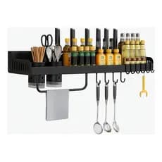 Prateleira de Parede 50cm para Cozinha Porta Tempero Condimentos