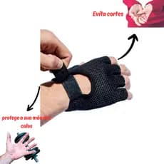 Luva Para Academia Masculino Feminino Proteção Mão Sem Calo
