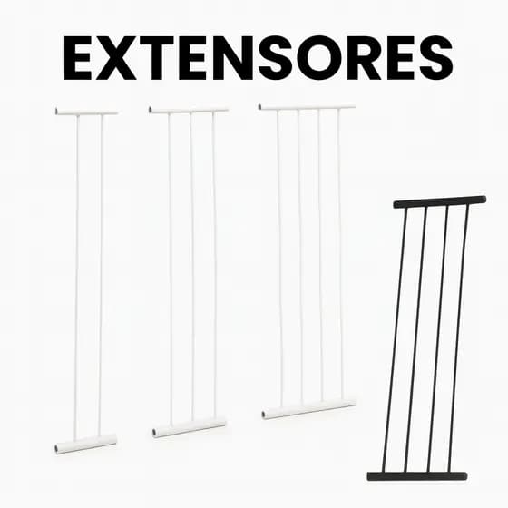 Extensor Para Portão de Segurança 10/15/20cm – Branco ou Preto
