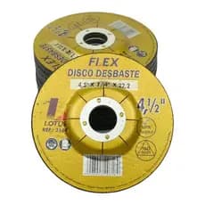 Kit 10 Discos Desbaste Metal Ferro 4,5" x 1/4" x 22,2 Lotus