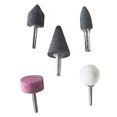 Jogo 5 Pontas Montadas 6mm Para Furadeira / Retificadeira:Desbaste, usinagem, rebarbação, limpeza de ferrugem e acabamen