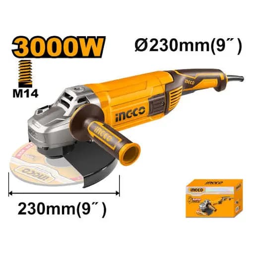 Esmerilhadeira Angular 9 Polegadas 3000w Ingco Ag30008-9 Industrial