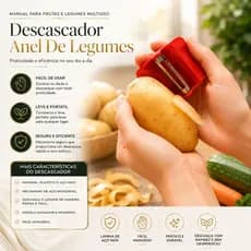 Descascador De Legumes Modelo Anel Descascador Para Frutas e Legumes Multiuso