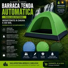 H-715 - Barraca Tenda de Camping Automática Para Uso Externo Resistente à Chuva e ao Sol Barraca de Acampamento