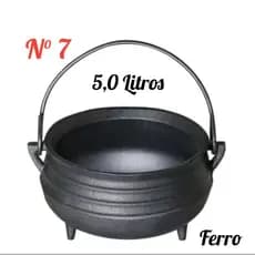 Caldeirão Tripé  Ferro Fundido ( Caldos) Santana (Tamanhos apartir 1 Litro)