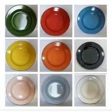 Prato Esmaltado 22cm Cores Diversas Clique Na Cor Desejada