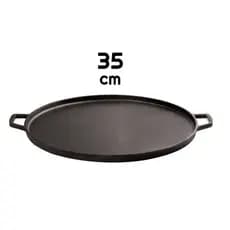Chapa de Carne Pizza Redonda Indução Picanheira  Ferro Fundido Santana Selecione o Tamanho
