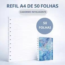 Refil Folhas Pautadas Para Caderno Inteligente 11 Discos A4 Grande