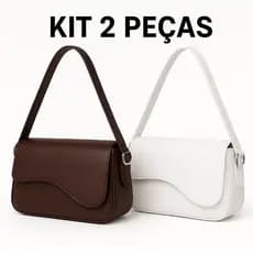 Kit Bolsa Feminina 2 Peças Elegância e Versatilidade em Dobro!