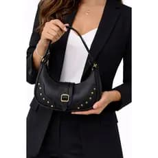 Bolsa Feminina Marrom preto Luxo Ombro Modelo Blogueira Fashion Tendência 2026