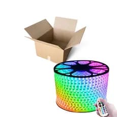 Mangueira fita Led 5050 Rgb Colorido de 1 a 25 metros com Fonte que Suporta Até 100m
