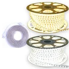 1 a 10 Metros Fita Mangueira de LED 5050 para Decoração 110V ou 220V Branco Frio/Quente Com Conector