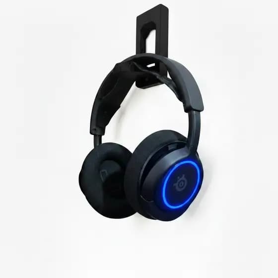 Suporte De Parede Fone Headset Headphone Gamer Sofisticado Não Precisa Furar a Parede Acompanha Fita Dupla Face