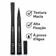 Delineador Caneta Vivai Ponta Fina 24H à Prova d’Água – Alta Fixação e Longa Duração