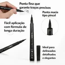 Caneta Lápis Delineador Preto A Prova D’água Vivai Olhos maquiagem 2189.1.1