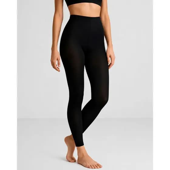 Meia Calça Fio 80 Feminina Térmica Flanelada Sem Pé Inverno