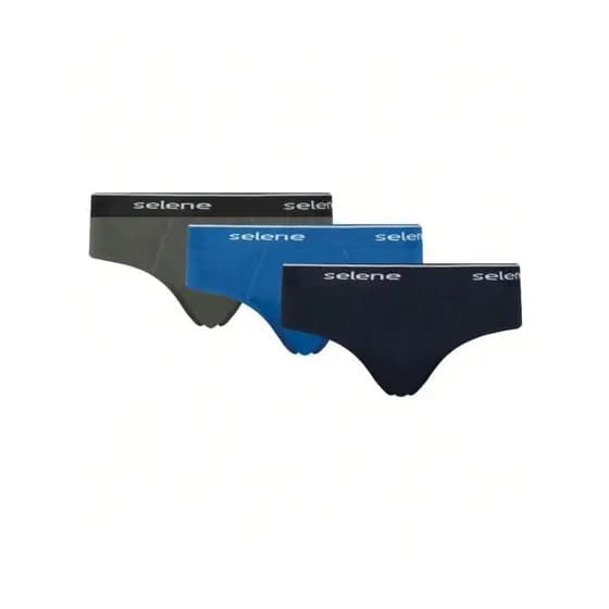 Kit 3 Cuecas Slip Masculinas Selene  Algodão 11900