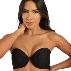 Sutien Sem Alças Com Bojo Alta Sustentação Liso Confortável Taça C st48