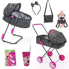 Carrinho de Boneca Berço para Boneca kit meninas especial alive baby bebê reborn infantil acessórios