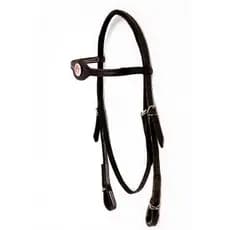 Cabeçada de Couro Legítimo para Cavalos com Aplique Mangalarga Marchador Promoção!!