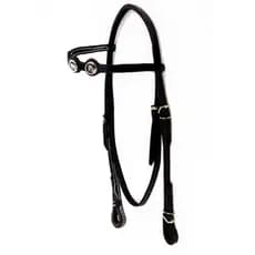 Cabeçada de Cavalo para Cavalgada em Couro Legítimo Com Aplique Envio Imediato