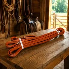 Rédea Aberta de Couro 2,20mts para Cavalos, Éguas e Equinos Luxo -- OFERTA ESPECIAL!! --