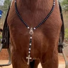 Peitoral de Terço Varias Cores para Cavalos, Éguas e Equinos Artesanal Luxo!!