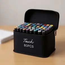 Kit de Canetas Touch Ponta Dupla 24 48 80 pcs