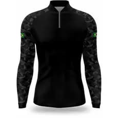 CAMISETA BLUSA  COM PROTEÇÃO UV50+COM ZIPER