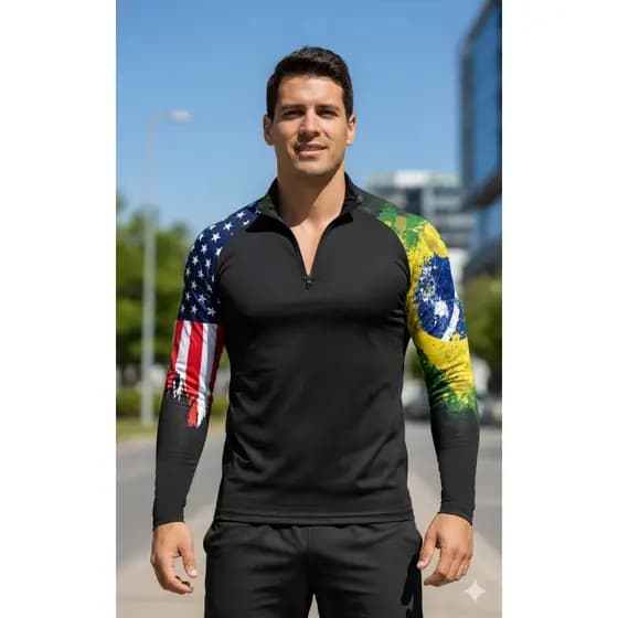 CAMISA BLUSA COM PROTEÇAO UV BRASIL
