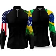 KIT 2 Camisa De Pesca Com Proteçao UV