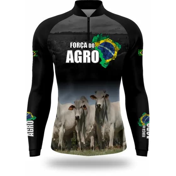 CAMISA CAMISETA BLUSA DO AGRO COM PROTEÇAO UV50