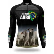 CAMISA CAMISETA BLUSA DO AGRO COM PROTEÇAO UV50