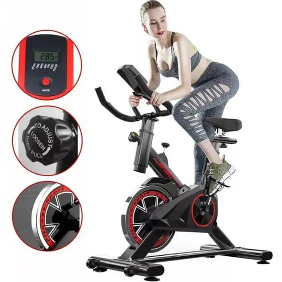 Bicicleta Spinning Ergométrica Semi Profissional Sport Preto