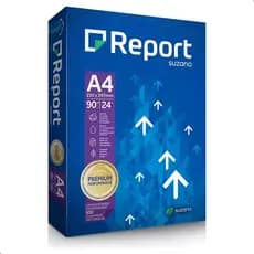Papel Sulfite Report A4 Branco 90g Pacote com 500 Folhas Impressão Escritório Escola e Documentos