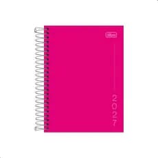 Agenda 2027 Tilibra Pepper Rosa Espiral Compacta 11,4x16,4 Planejamento Diário Escolar Profissional