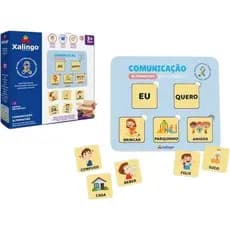 Jogo Educativo Comunicação Alternativa 127 Peças Xalingo - 12310 tdah autismo Pedagógico Em Madeira