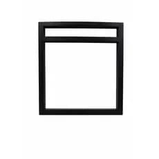 Kit Suportes Mão Francesa Industrial 35x30 Metalon Preto Reforçado  Prateleira Cozinha Microondas