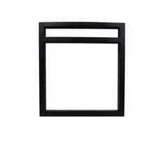 Kit 2 Suportes Mão Francesa Industrial 35x30 Metalon Preto Reforçado  Prateleira Cozinha Microondas