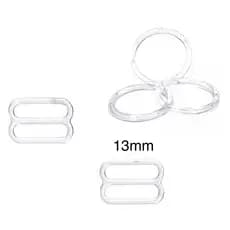 Regulador e Argola 13mm (100 Pares) plástico transparente fermoplast