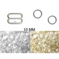 REGULADOR E ARGOLA 10MM (100 PARES) METAL 100% ZAMAC