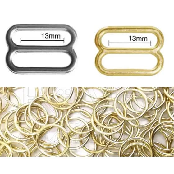 Regulador e Argola 13mm (50 Pares) metal fermoplast