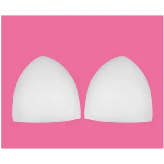 Bojo espuma triângulo (5 Pares) para confecção Sutiã / roupa