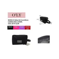 Necessaire Feminina Bolsa de Cosméticos Maquiagem Organizador Impermeável com Alça 20x9x12cm