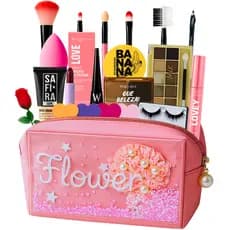 Kit De Maquiagem Com Maleta Para Mulher Presente Make Top Itens Premium